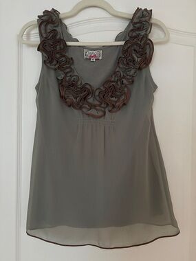 Anthropologie Rosette Tank Top